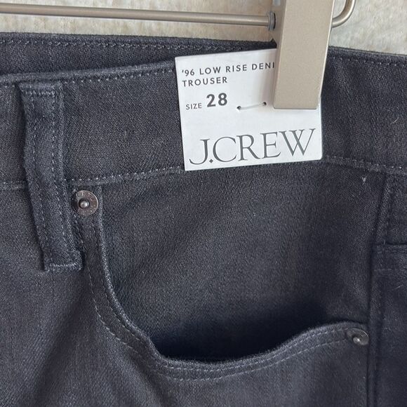J Crew Low-rise denim trouser in 1996 semi-stretch Womens Size 28 Black - Picture 6 of 13